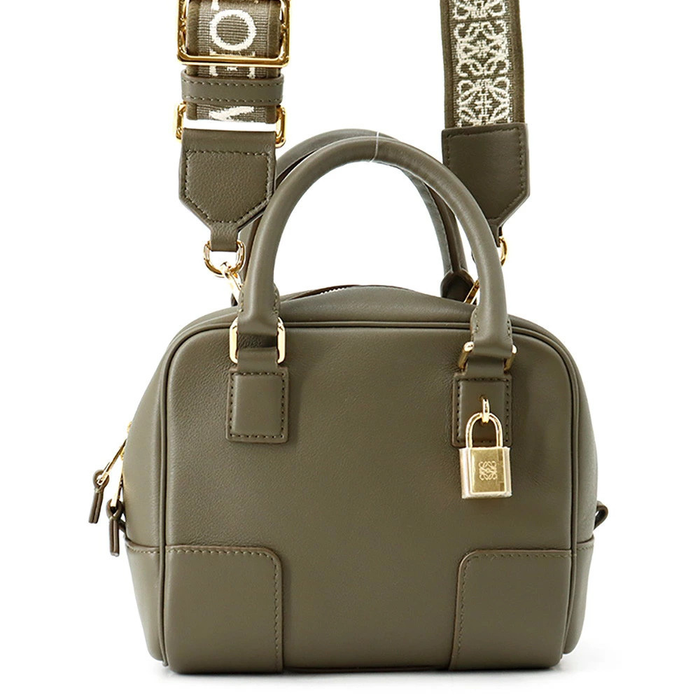 Loewe Amazona Calf Leather 2Way Shoulder Bag Brown